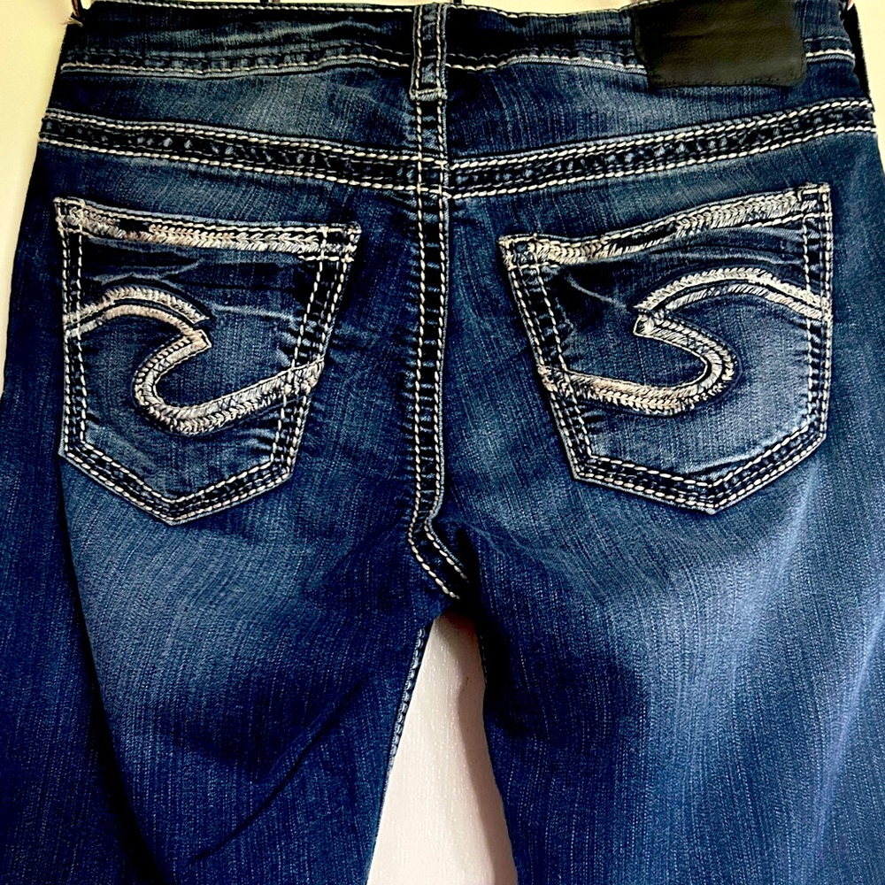Suki high boot silver jeans- barely worn